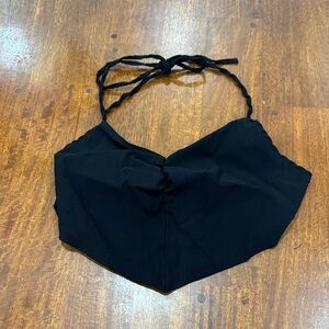 Top Shop Black Sexy Open Back Halter Top
